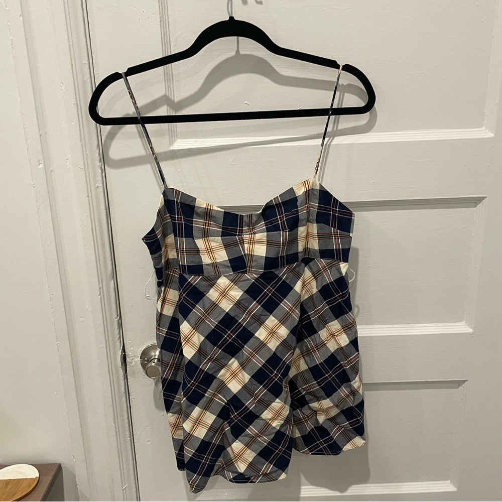J.Crew plaid tank